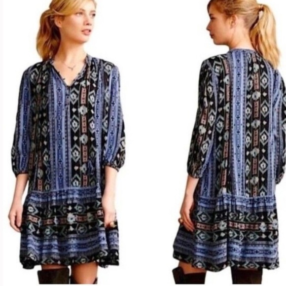 Anthropologie Dresses & Skirts - Anthropologie Holding Horses Winter Moon Tunic Flowy Boho Dress Size Medium